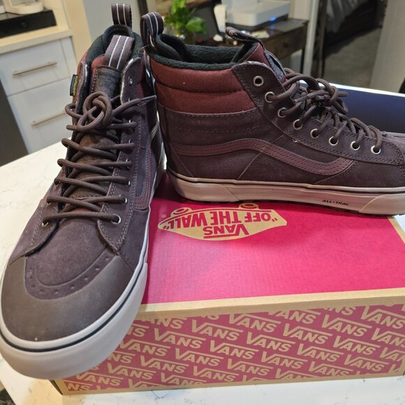 Vans Sk8-Hi MTE Primaloft All Terrain Waterproof Shoes Boots Chocolate SZ 13 NEW - Picture 2 of 16